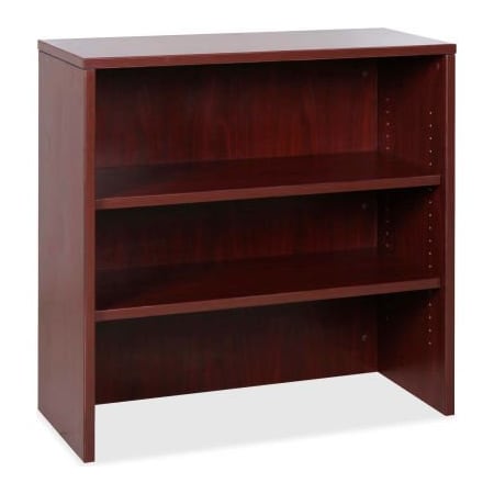 Lorell Lorell Hutch for 35" Lateral File Cabinet - 35.5" x 14.8" x 36" - Mahogany - Essentials Series 69614